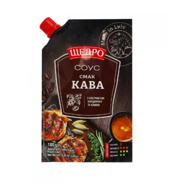 Соус Щедро Смак Кава 180г Соус Щедро Смак Кава 180г